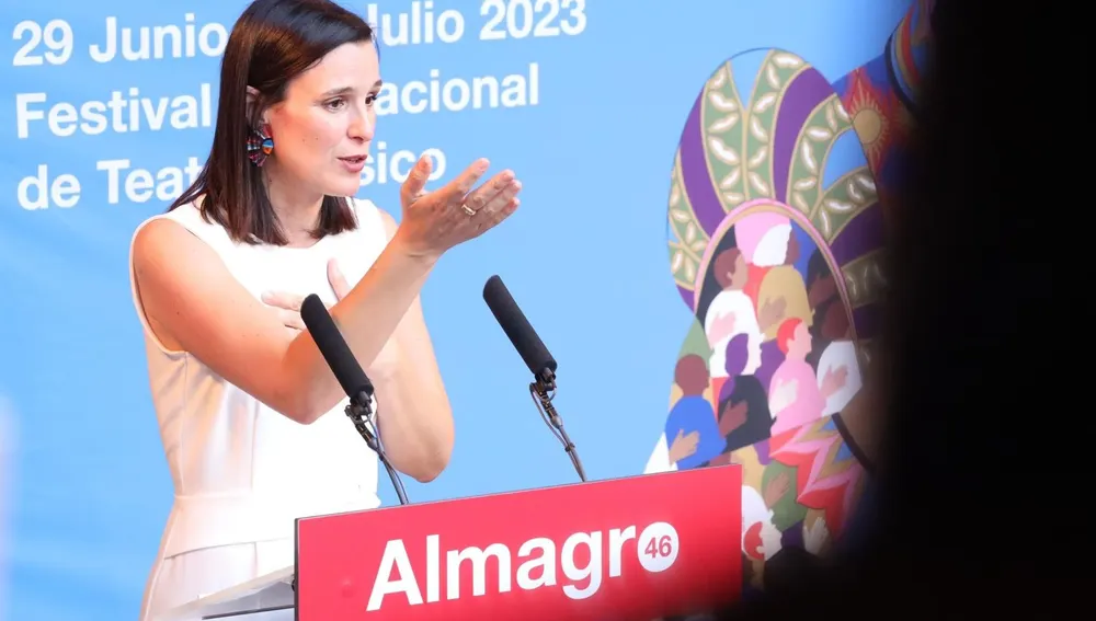 Irene Pardo en la inauguración del festival