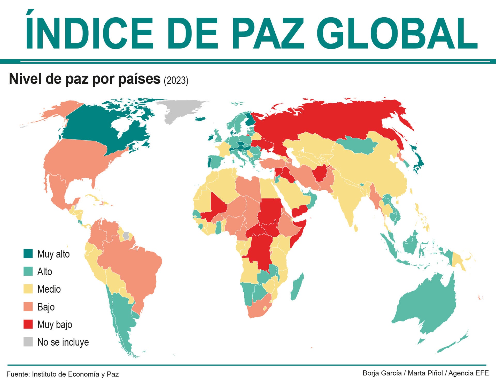 Los países más peligrosos del mundo en 2023 Los países más peligrosos del mundo en 2023