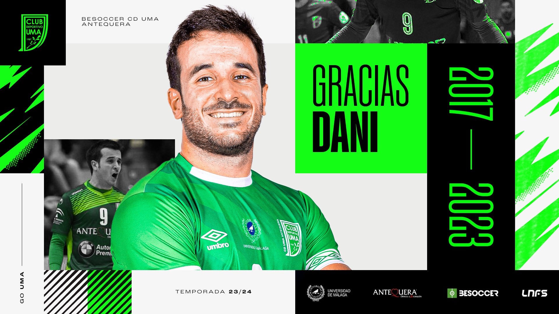 Dani Ramos: "Recordaré el Arguelles como mi pabellón, al UMA como mi equipo y mi camiseta es la verde" Dani Ramos: "Recordaré el Arguelles como mi pabellón, al UMA como mi equipo y mi camiseta es la verde"