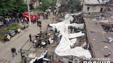 Ataque con misiles rusos en la ciudad ucraniana de Kramatorsk, en la regi&oacute;n de Donetsk