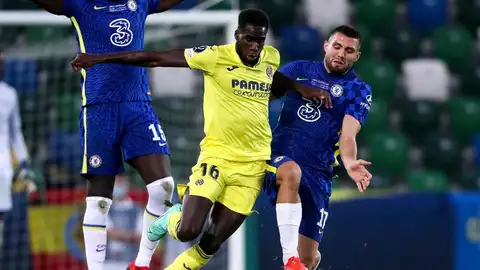 Boulaye Dia en la final de la Supercopa ante el Chelsea Boulaye Dia en la final de la Supercopa ante el Chelsea