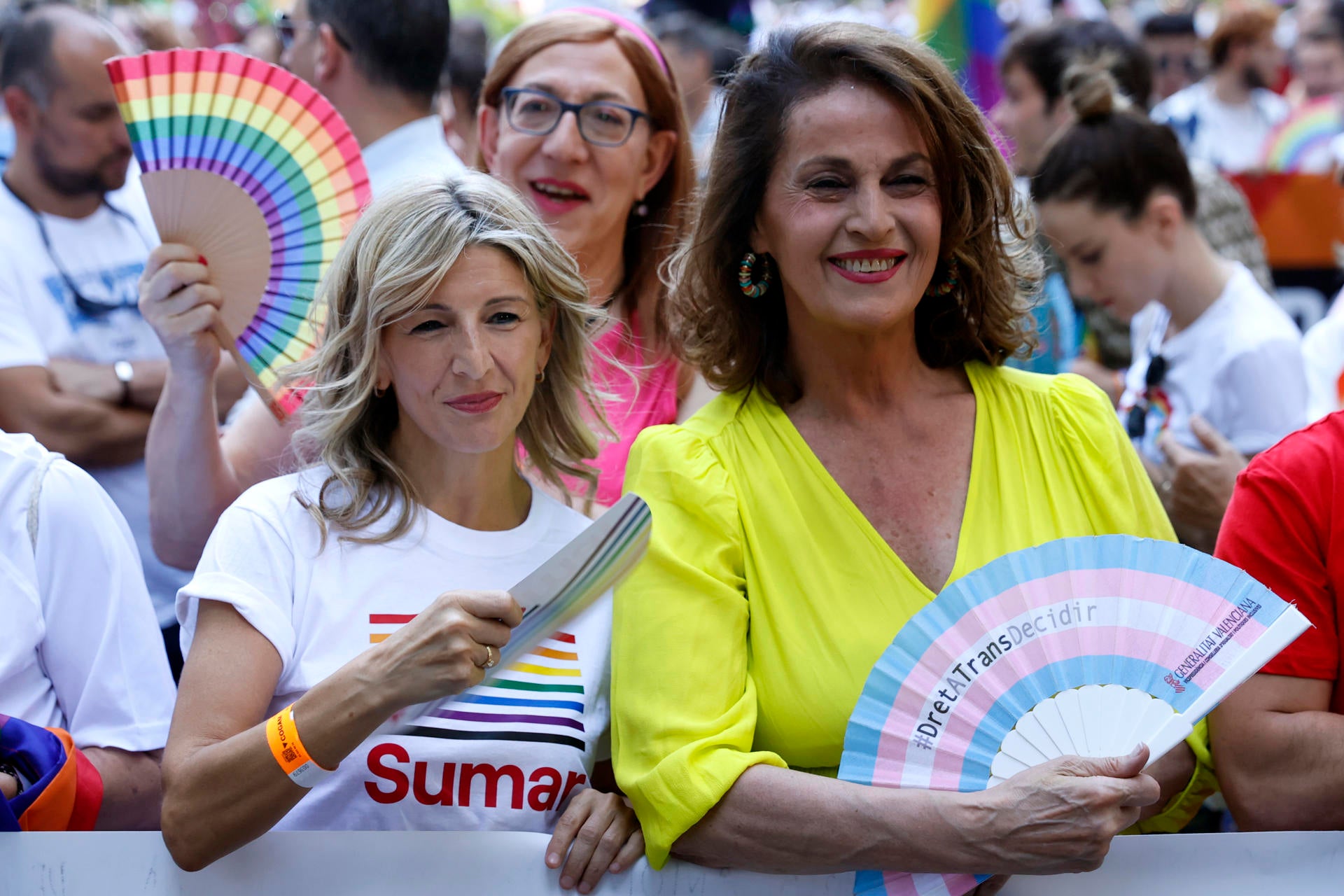 Yolanda Díaz, a Abascal: "Yo también soy heterosexual y celebro el Orgullo porque quiero un país con más libertades" Yolanda Díaz, a Abascal: "Yo también soy heterosexual y celebro el Orgullo porque quiero un país con más libertades"