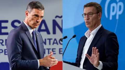 Pedro Sánchez y Alberto Núñez Feijóo, en sendas imágenes de archivo Pedro Sánchez y Alberto Núñez Feijóo, en sendas imágenes de archivo