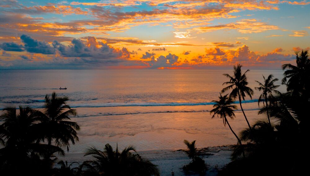 Atardecer en la playa