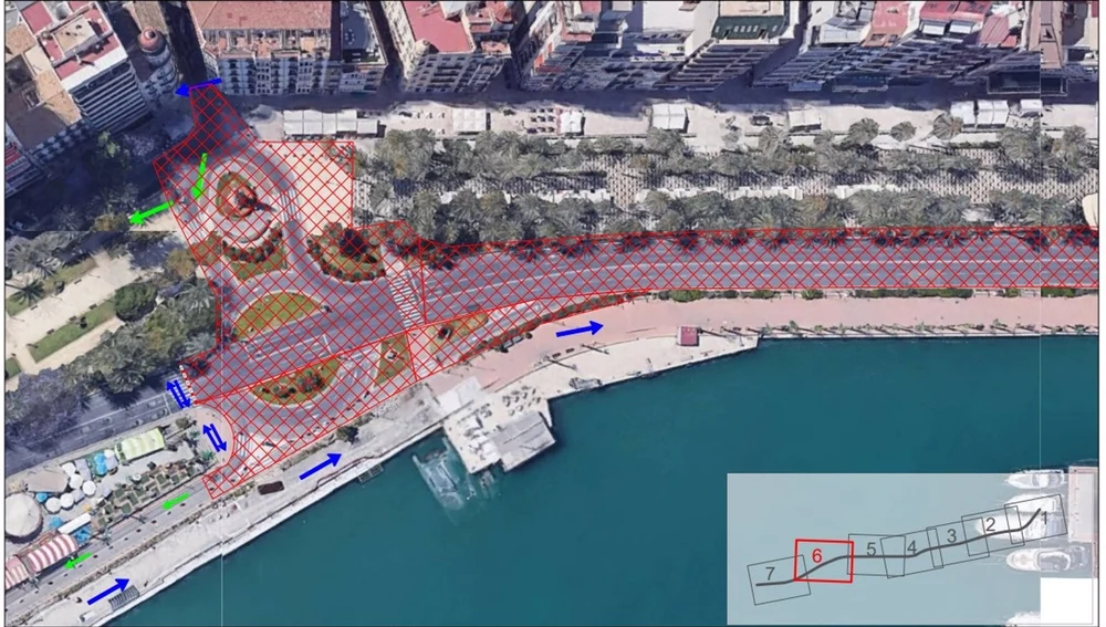 Plano de la zona afectada por las obras Plano de la zona afectada por las obras