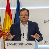 El presidente en funciones de la Junta de Extremadura, Guillermo Fernández Vara, 