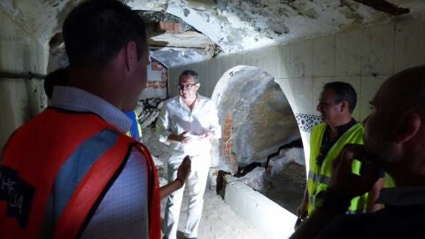 Obras de drenaje de pluviales en Poniente