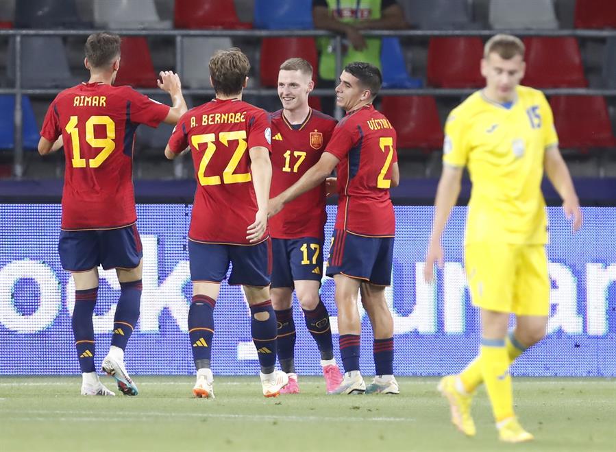 España arrolla a Ucrania y jugará la final del Europeo sub21 España arrolla a Ucrania y jugará la final del Europeo sub21