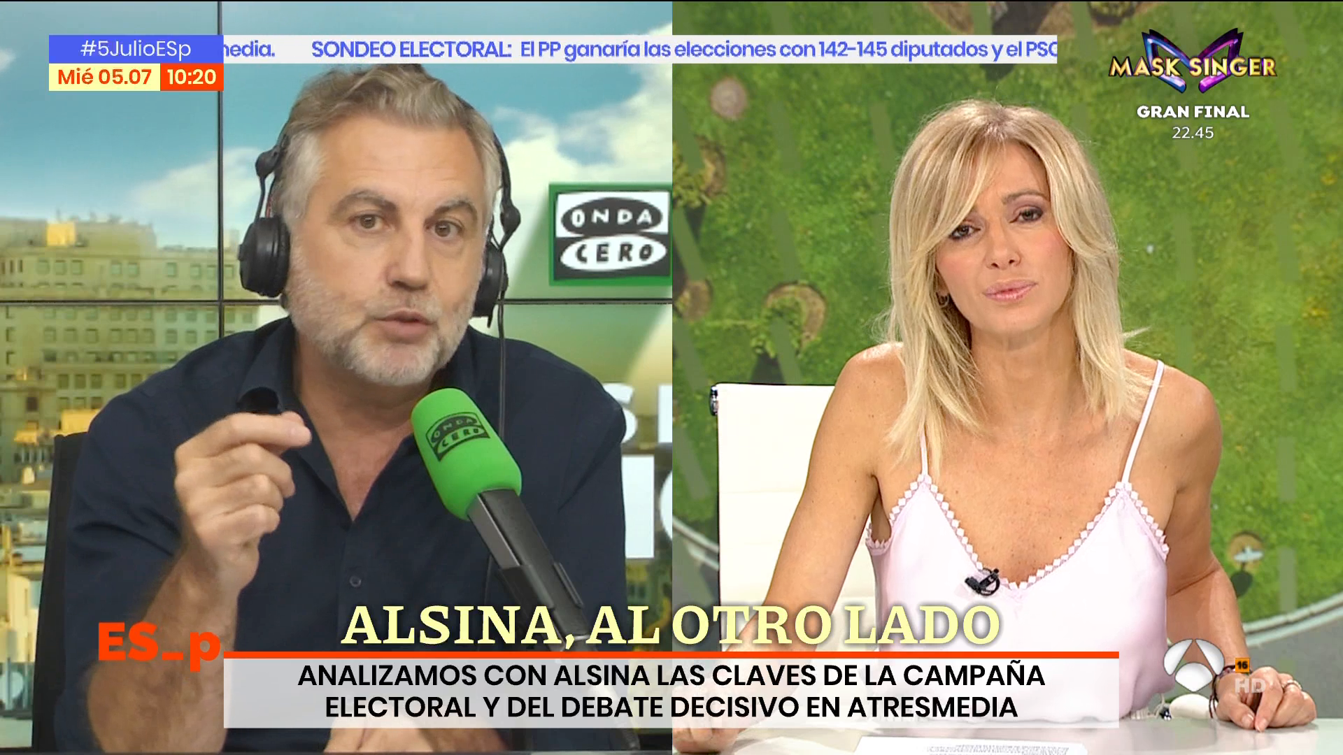 Alsina critica el veto de Pedro Sánchez a algunos medios: "No es que hayamos sido medios hostiles, hemos sido entrevistados vetados" Alsina critica el veto de Pedro Sánchez a algunos medios: "No es que hayamos sido medios hostiles, hemos sido entrevistados vetados"