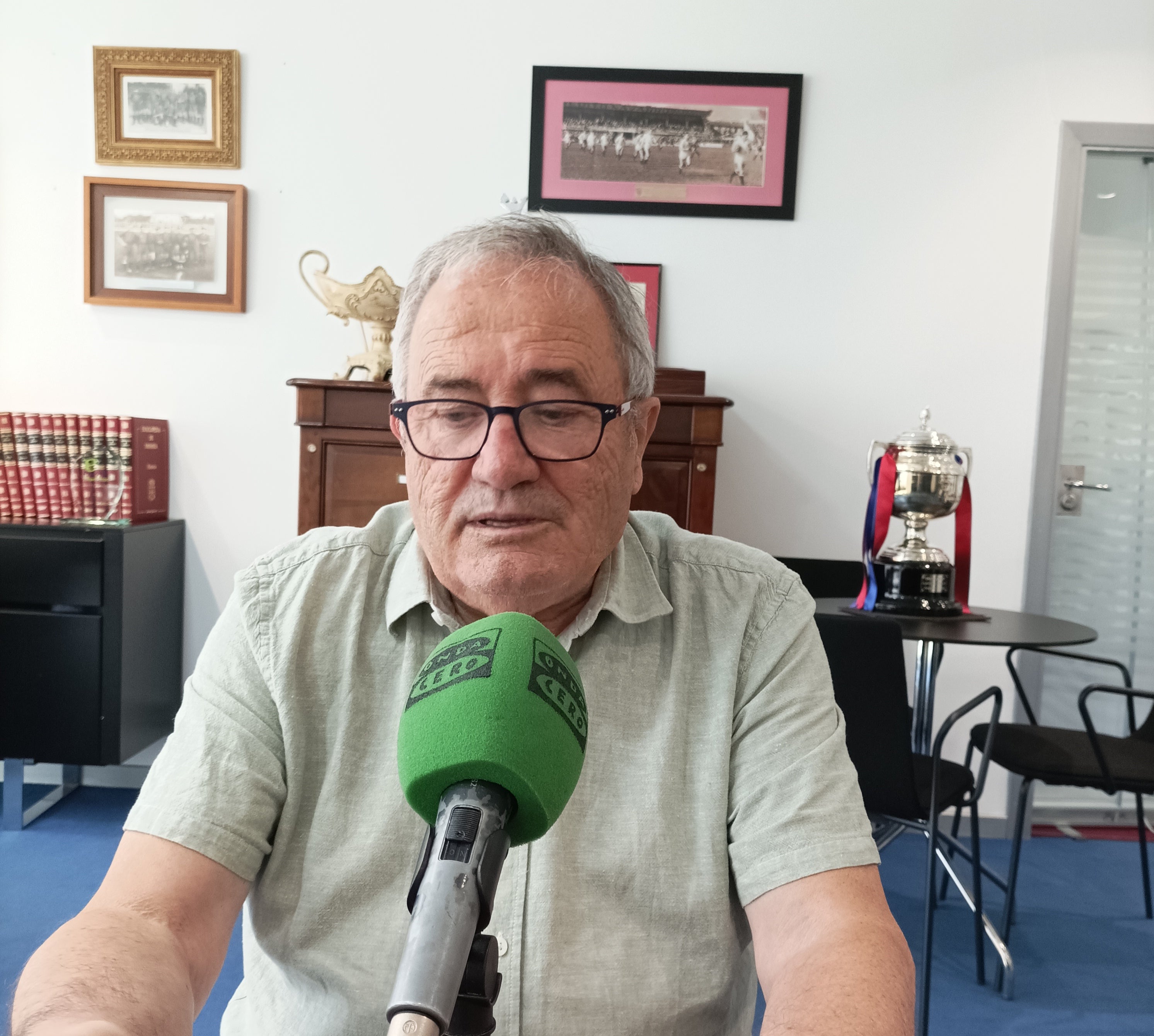 Luis Sabalza: "No se puede entrenar tirar el cohete" Luis Sabalza: "No se puede entrenar tirar el cohete"