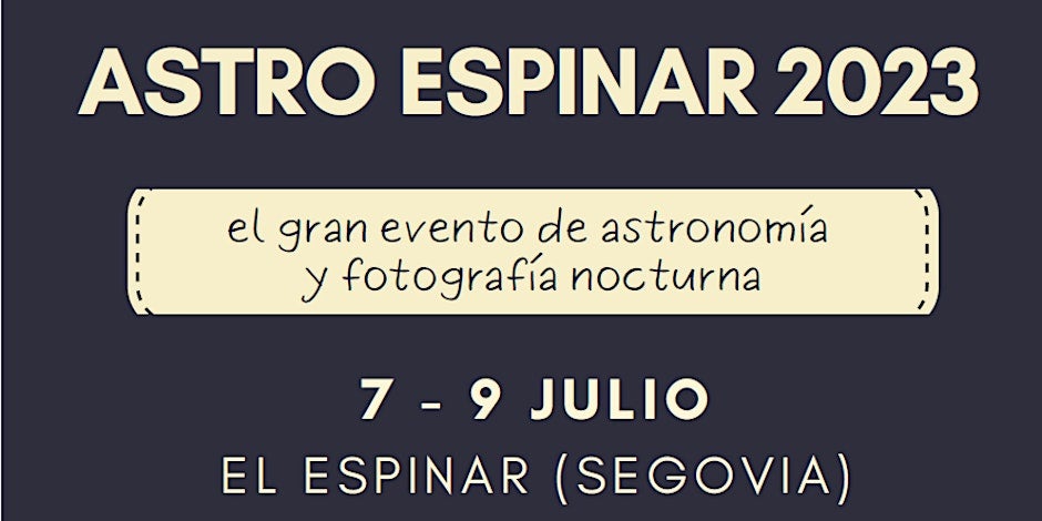 Todo listo para Astro Espinar 2023 Todo listo para Astro Espinar 2023