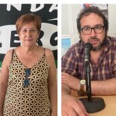 María del Mar Rodríguez, concejal del ayuntamiento de Palencia y Sergio García Zamora, poeta cubano