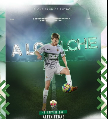 El centrocampista Aleix Febas, primer fichaje del Elche CF de la temporada 2023-2024 El centrocampista Aleix Febas, primer fichaje del Elche CF de la temporada 2023-2024