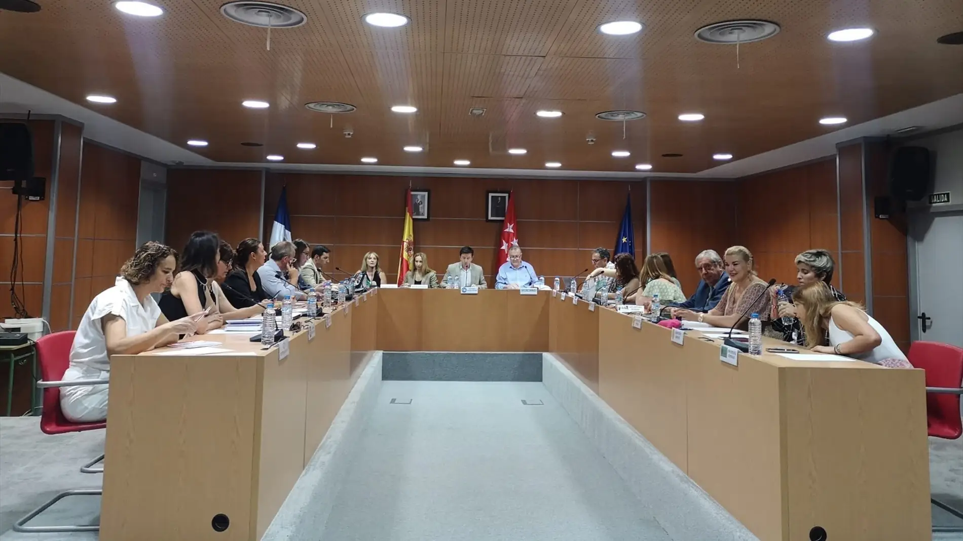 Imagen de archivo del pleno del Ayuntamiento de Valdemorillo (Getafe) el pasado 3 de julio