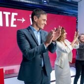 Pedro Sánchez, María Jesús Montero y Nadia Calviño presentan el programa electoral del PSOE