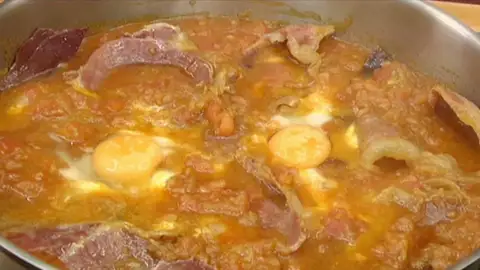 Jamón con tomate sanferminero Jamón con tomate sanferminero