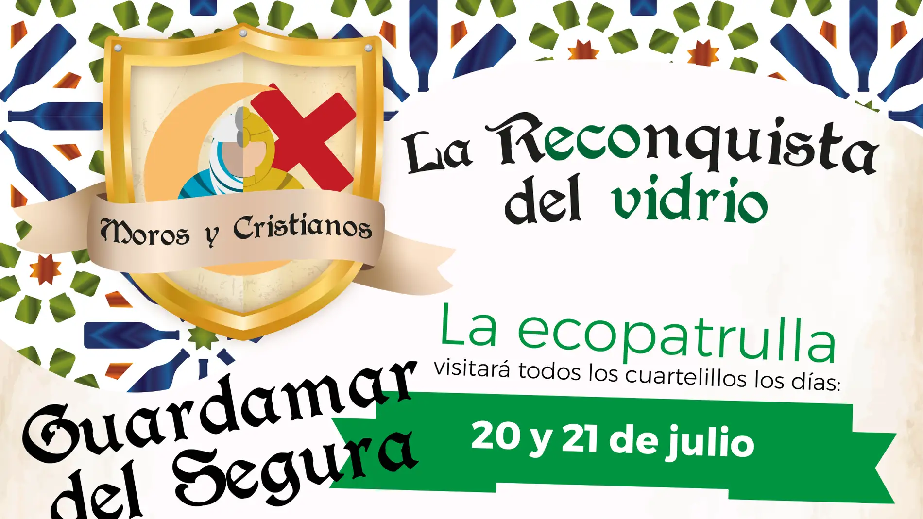 Ecovidrio y el Ayuntamiento de Guardamar fomentan el reciclado durante las fiestas de Moros y Cristianos 