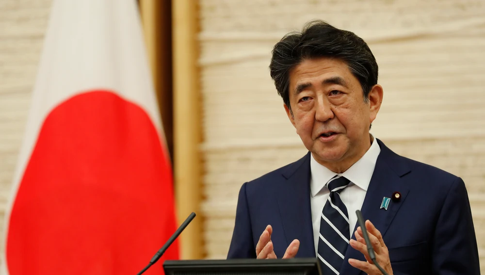 El exprimer ministro Shinzo Abe en 2020