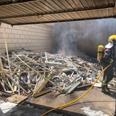 El incendio tuvo lugar en un patio El incendio tuvo lugar en un patio