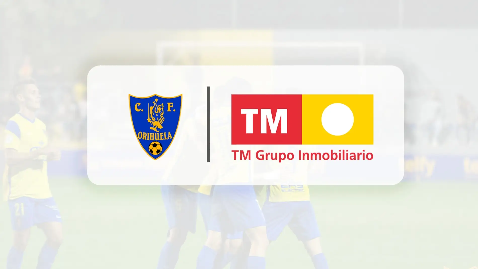 El grupo inmobiliario TM seguirá siendo patrocinador principal del Orihuela CF 