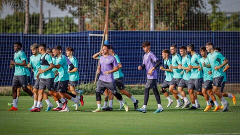 Primer entrenamiento del M&aacute;laga CF