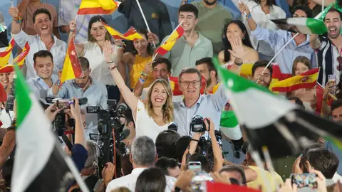 Primer fin de semana de la campaña electoral del 23J con la presencia en Extremadura de Feijóo y Abascal Primer fin de semana de la campaña electoral del 23J con la presencia en Extremadura de Feijóo y Abascal