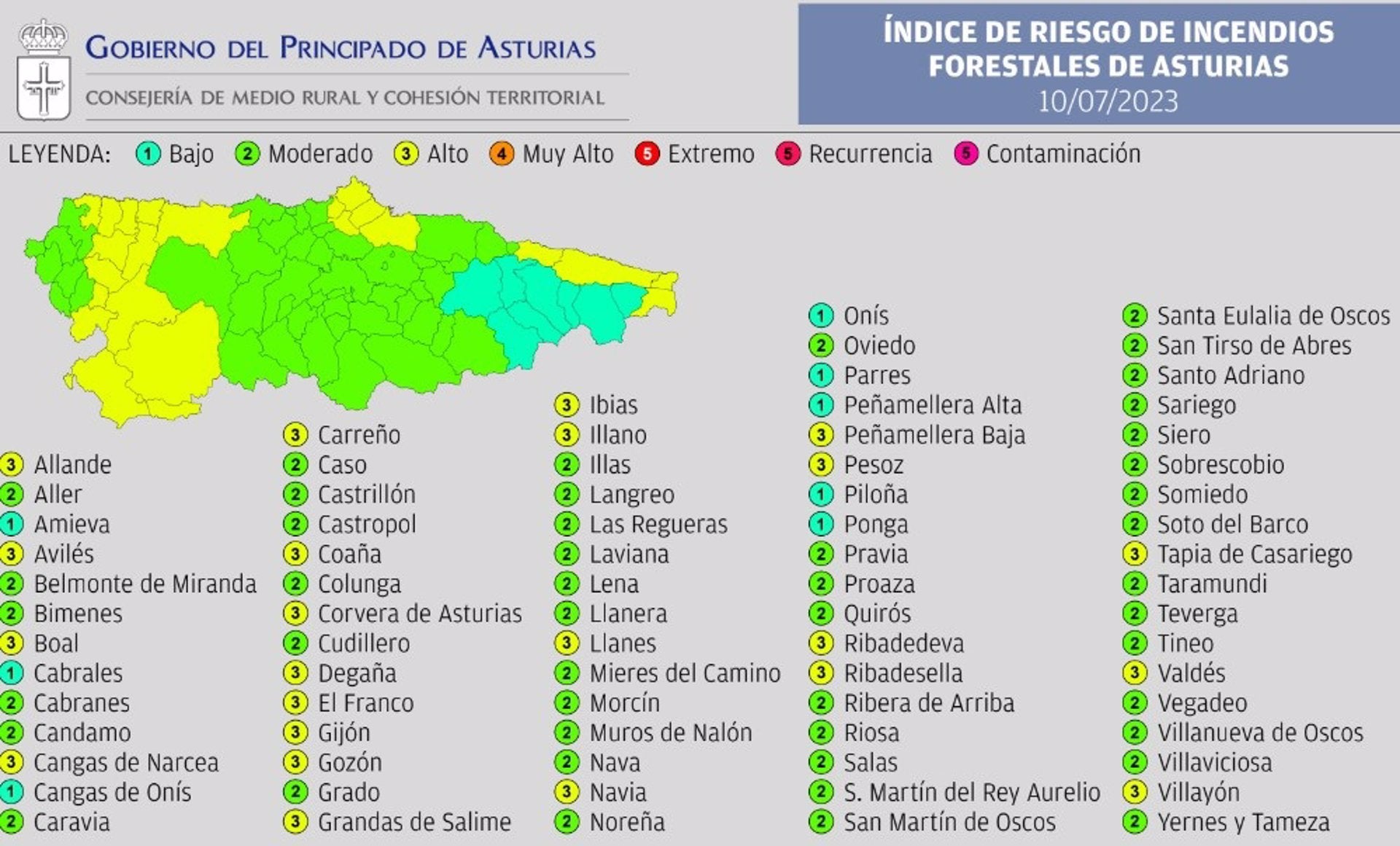 23 municipios en riesgo alto de incendio 23 municipios en riesgo alto de incendio