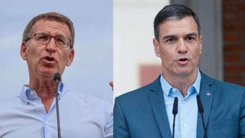 Pedro S&aacute;nchez y Alberto N&uacute;&ntilde;ez Feij&oacute;o