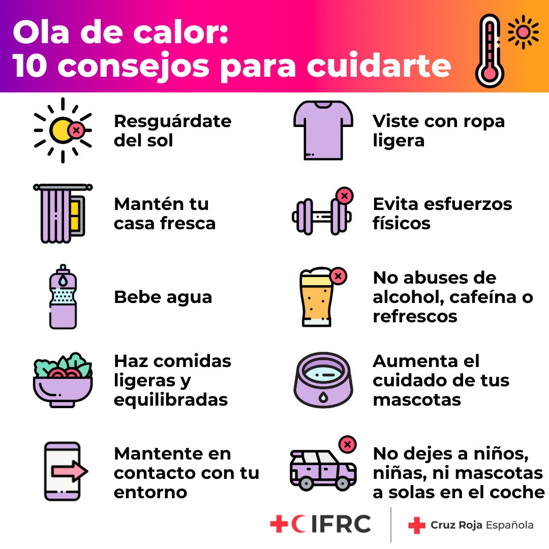 Continúan las advertencias por la ola de calor Continúan las advertencias por la ola de calor