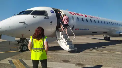 En el primer día de la conexión de verano aérea entre Badajoz y Canarias hubo una ocupación del 90% en el vuelo En el primer día de la conexión de verano aérea entre Badajoz y Canarias hubo una ocupación del 90% en el vuelo
