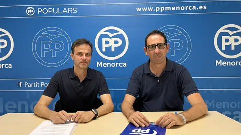 Joan Mesquida y Tóbal Marqués, candidatos al Congreso y Senado respectivamente. Joan Mesquida y Tóbal Marqués, candidatos al Congreso y Senado respectivamente.
