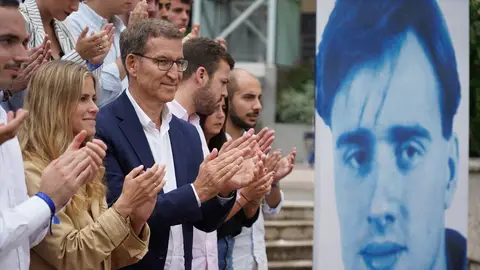 Núñez Feijóo durante el homenaje a Miguel Ángel Blanco Núñez Feijóo durante el homenaje a Miguel Ángel Blanco