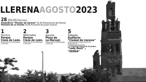 El XXII Certamen Internacional de Cortometrajes 'El Pecado' de Llerena se desarrollará del 28 de julio al 5 de agosto El XXII Certamen Internacional de Cortometrajes 'El Pecado' de Llerena se desarrollará del 28 de julio al 5 de agosto
