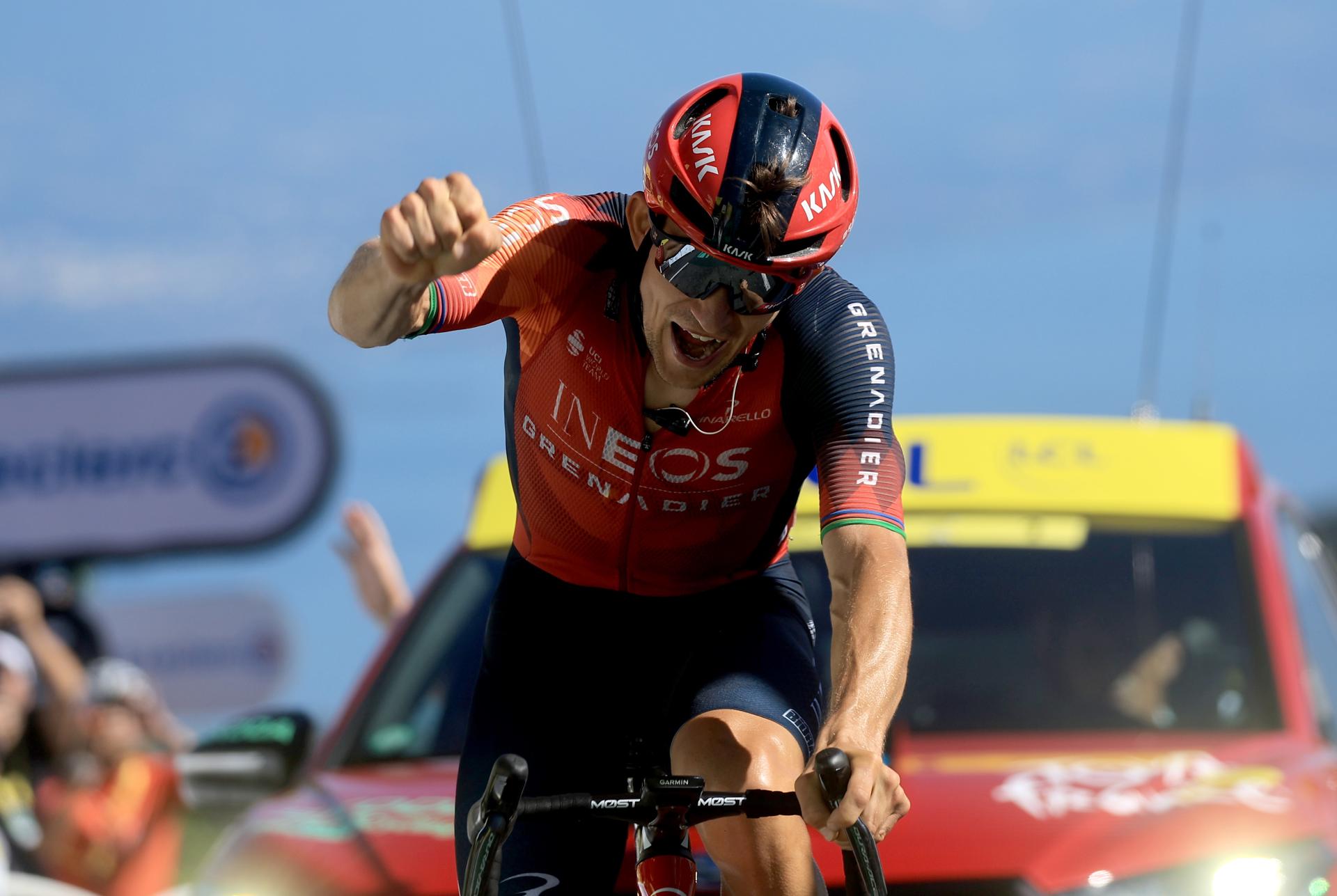 Kwiatkowski triunfa en el Grand Colombier y Pogacar se acerca a 9 segundos de Vingegaard Kwiatkowski triunfa en el Grand Colombier y Pogacar se acerca a 9 segundos de Vingegaard