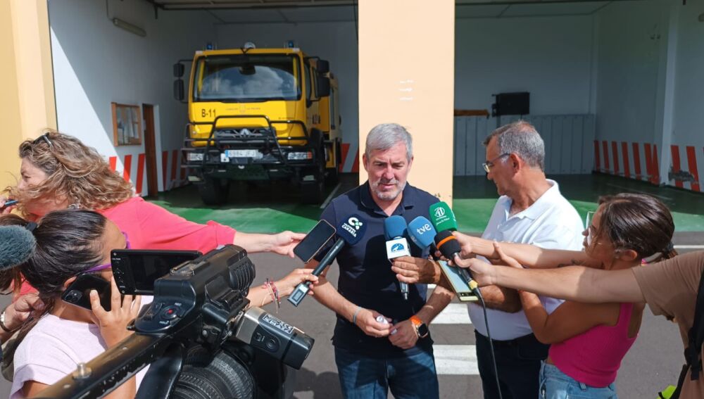 Fernando Clavijo, Presidente del Gobierno de Canarias en Puntagorda, La Palma