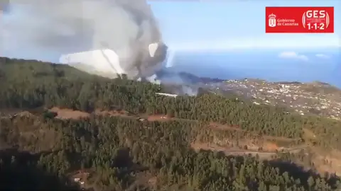 Imagen aérea del incendio de Puntagorda | La Palma Imagen aérea del incendio de Puntagorda | La Palma