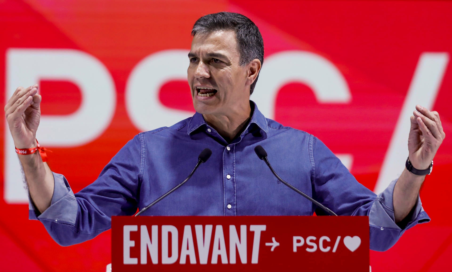 Pedro Sánchez critica la "clara intencionalidad" de las encuestas de desmovilizar al electorado del PSOE Pedro Sánchez critica la "clara intencionalidad" de las encuestas de desmovilizar al electorado del PSOE