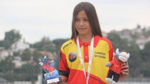 Ainhoa Martínez, campiona juvenil d’Espanya de petanca