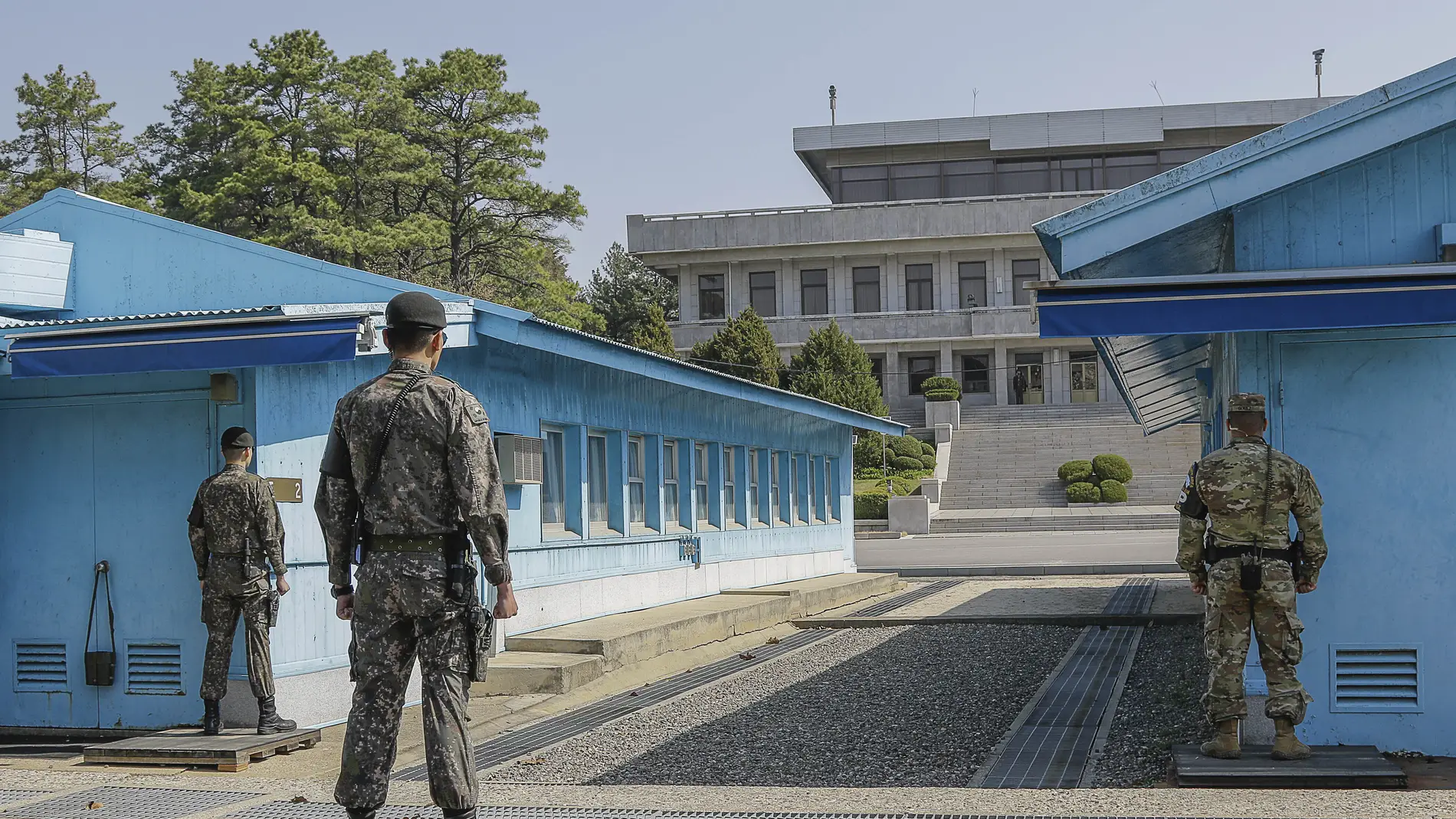Imagen de archivo de al Zona Desmilitarizada entre las dos Coreas