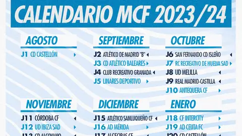Calendario Málaga CF 23/24 Calendario Málaga CF 23/24