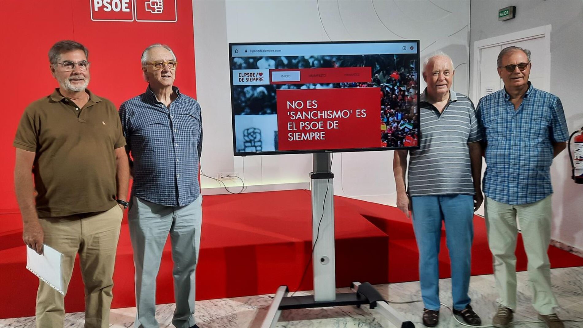 Militantes históricos socialistas presentan en Badajoz la web