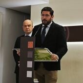 Alejandro Nolasco y Santiago Morón, durante la rueda de prensa de este jueves