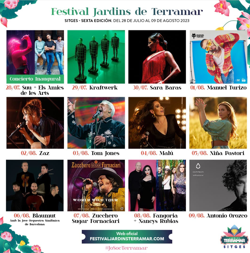 El Festival Jardins Terramar de Sitges ven més del 70 per cent d'entrades i cinc artistes a punt del sold out a una setmana de l'inici El Festival Jardins Terramar de Sitges ven més del 70 per cent d'entrades i cinc artistes a punt del sold out a una setmana de l'inici