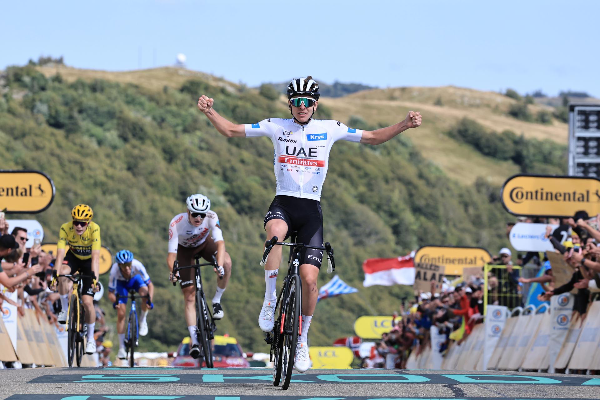 Pogacar se impone en la penúltima etapa del segundo Tour de Vingegaard Pogacar se impone en la penúltima etapa del segundo Tour de Vingegaard