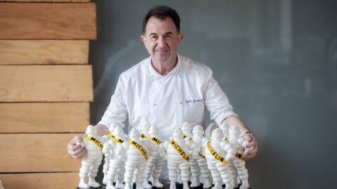 Martin Berasategui con sus 12 Michelin