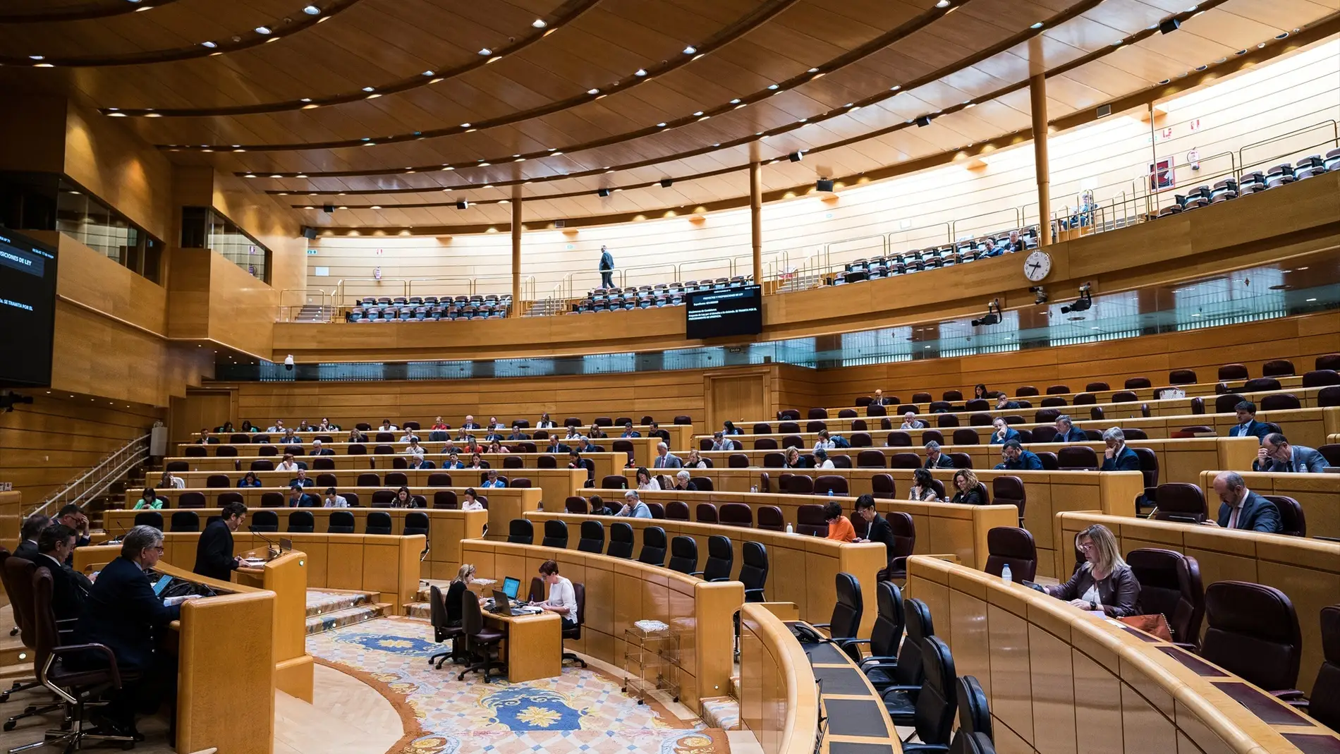 Vista general de una sesión plenaria en el senado/ Europa Press