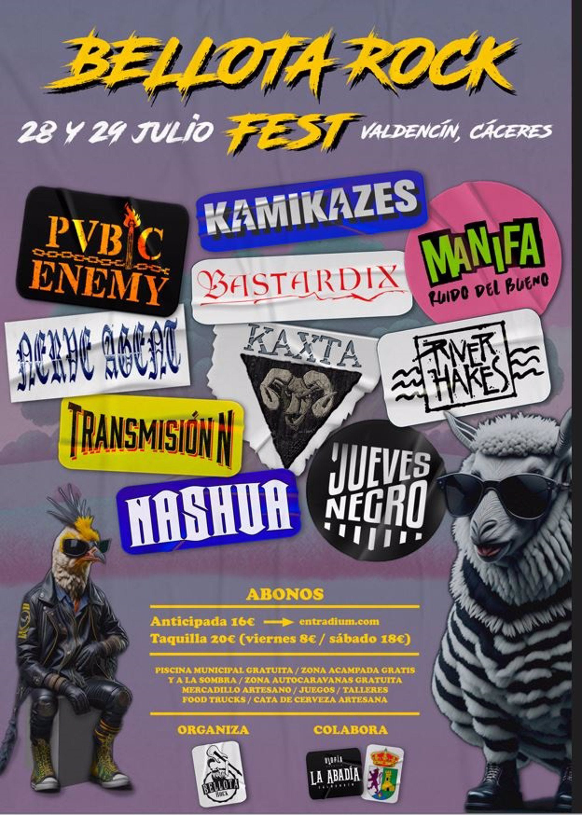 El "Bellota Rock" llevará más de doce horas de música el fin de semana del 28 y 29 en Valdencín El "Bellota Rock" llevará más de doce horas de música el fin de semana del 28 y 29 en Valdencín