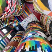 Silo intervenido por Okuda San Miguel en Villanueva de los Infantes Silo intervenido por Okuda San Miguel en Villanueva de los Infantes