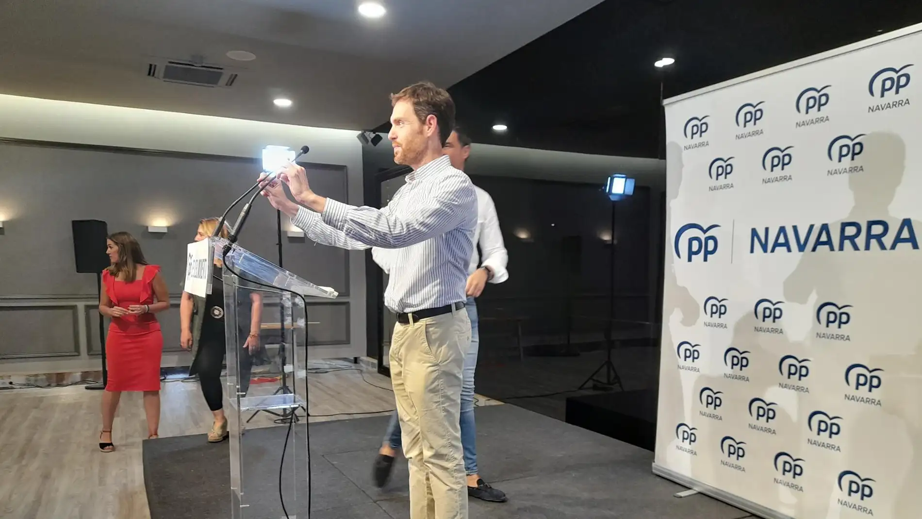 Sayas dice que el PP "es la primera fuerza de centro derecha en Navarra"
