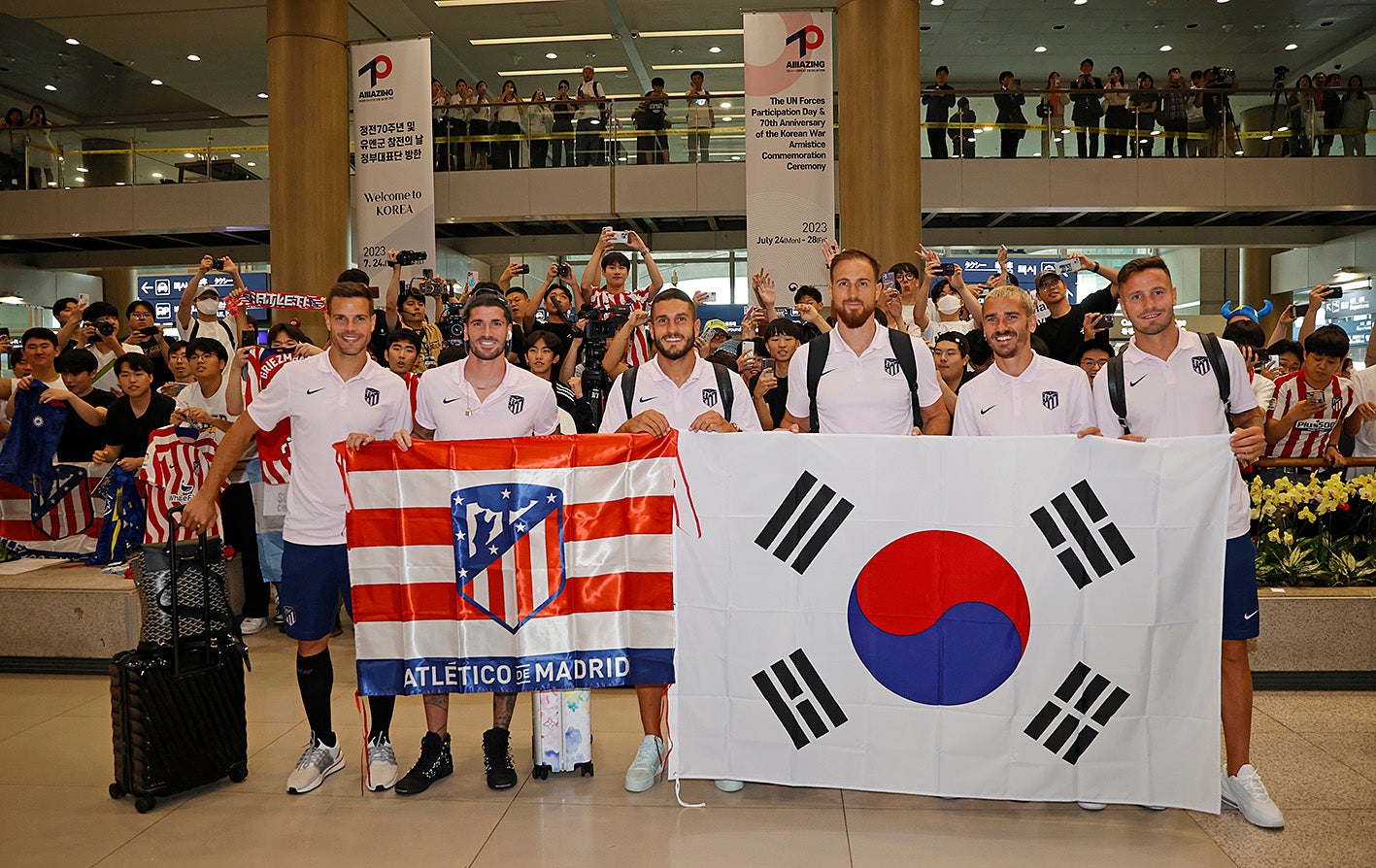 El Atlético ya está en Seúl El Atlético ya está en Seúl
